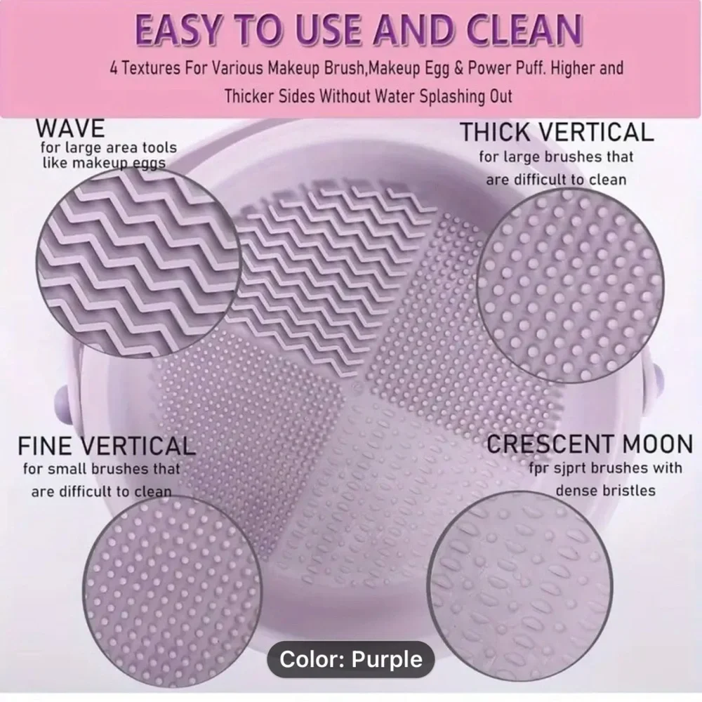Makeup holder and cleaner